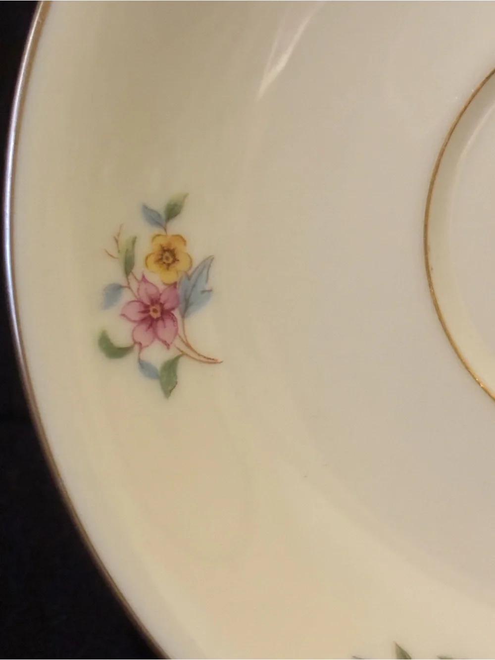 Vintage Floral Lenox Avon S300 Teacup and Saucer Set